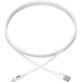 Tripp Lite Apple MFI Certified 10-Feet 3M Lightning to USB Cable Sync Charge iPhone/iPod/iPad - White (M100-010-WH)