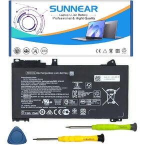 RE03XL L32656-005 Battery Replacement for HP ProBook 430 440 445 450 455R G6 G7 Series ZHAN 66 Pro 13 14 15 G2 G3 Series HSTNN-OB1C HSTNN-UB7R HSTNN-DB9A L32407-AC1 L32407-2B1 L32407-541 45Wh