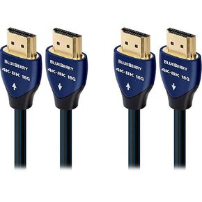 AudioQuest Blueberry 4K-8K 18Gbps 2.25m (7.4ft.) HDMI Cables (2-Pack)