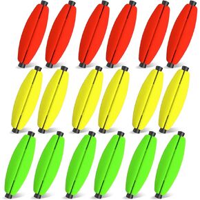 YOTO Peg Floats Slotted丨Fishing Floats for Catfish丨Fishing Cigar Foam Bobber for Santee Rig丨1.5in，2in，2.5in，3in