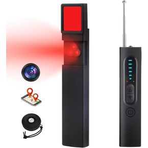 Hidden Camera Detector, GPS Tracker Detector,RF Signal Detector, Magnetic Field Detection,Hidden Devices Scanner for Travel Hotel Home Office and Car,5 Levels Sensitivity 4 Modes