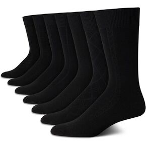Van Heusen Men's Dress Socks - Lightweight Mid-Calf Crew Dress Socks (7 Packs)
