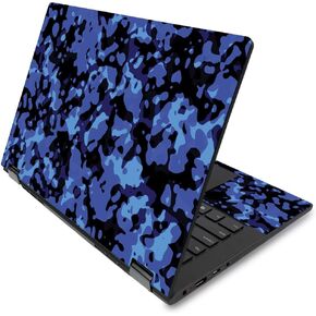 MightySkins Skin Compatible with Lenovo Flex 14" (2019) - Blue Modern Camo | Protective, Durable, and Unique Vinyl Decal wrap Cover | Easy to Apply, Remove, and Change Styles | Made in The USA