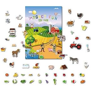 Magnetic Portable Playboard Doll House Family Magnets for Todder Kids Perfect Preschool Learning Travel Toy (65 Pcs) in Saudi Arabia