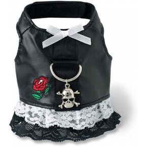 Doggles Harness Dress Extra Extra Small Biker Black - HADBXX01