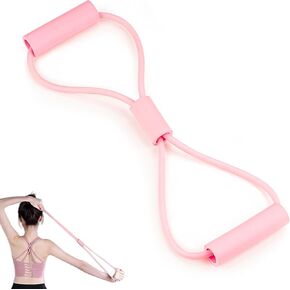 Chest Expander Pull Exerciser, Arms Pull Up, Pull Rope Strength Training, Chest Expander Resistance, Chest Expander Spring Chest Expander for Home Workout (1Pack, Pink)
