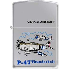 Zippo Vintage Aircraft P-47 High Polished Chrome 519