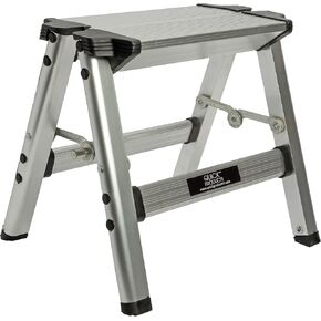 Quick Products QP-FOSS Slim-Profile Easy Folding One-Step Stool - 200 lbs. Capacity