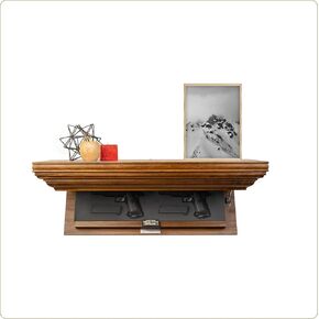 Stealth-Masters™ Bravo Concealment Shelf (Espresso, Small)