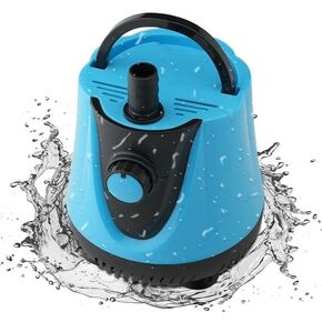 Submersible Pump Durable 65W 850GPH with Bottom Suction 6.5ft Power Cord 2 Nozzles High Lift 10.5 ft. for Fish Tank Pond Aquarium Fountains Hydroponic