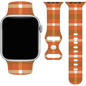 سوار ساعة الخريف متوافق مع ساعة Apple 38/40/41/42/44/45/49 ملم، بديل قابل للتعديل لجميع السلاسل in Kuwait