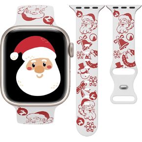 Christmas Halloween Compatible with Apple Watch Band 40mm 38mm 41mm 42mm 44mm 45mm 46mm 49mm Women, Strap for iWatch Series Ultra SE 10 9 8 7 6 5 4 3 2