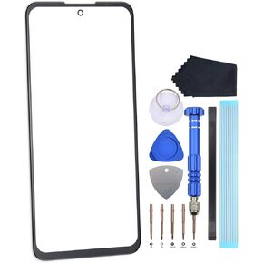 Glass Panel Screen Replacement for Motorola Edge 20 Lite Edge 20 Fusion Outer Screen Glass Lens with dismantling tool