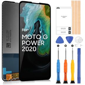 Screen Replacement for Motorola Moto G Power 2020 LCD Display XT2041-4 XT2041-7 XT2041DL Digitizer Touch Full Assembly with Repair Tools(Black,6.4 inch)