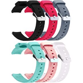 RuenTech 6-Pack Bands Compatible with Bestinn Smart Watch Band, Soft Silicone Quick Release Replacement Bands for Bestinn 1.47" Fitness Tracker