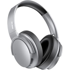 Hybrid Active Noise Cancelling Headphones with Microphone，ANC Wireless Over Ear Bluetooth Headphones, Hi-Res Audio Custom with 4 EQ Deep Bass, Memory Foam Ear Cups, Quick Charge 60H HiFi Playtime