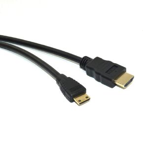CBUS 15ft HDMI to Mini HDMI Cable for Nikon D3500, D7500, D850, D500, Canon EOS R, EOS RP, EOS 5D Mark IV, EOS 6D Mark II, 77D, 80D, Rebel SL3, SL2, T7, T7i, T6, VIXIA HF G50, HF G40, HF G21, XF405