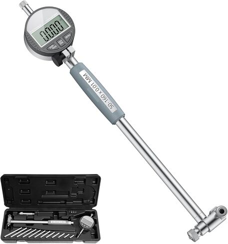 Digital Bore Gauges Set, Cylinder Bore Gauge with LCD Digital Dial Indicator, 2"-6"/0.0005", Wide Selection of Anvils, Applications in Engines Cylinder Precision Measurement in Kuwait