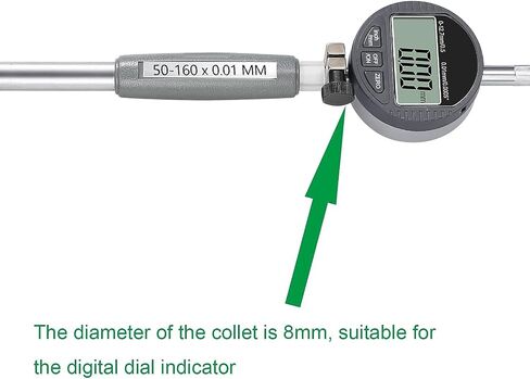 Digital Bore Gauges Set, Cylinder Bore Gauge with LCD Digital Dial Indicator, 2"-6"/0.0005", Wide Selection of Anvils, Applications in Engines Cylinder Precision Measurement in Kuwait