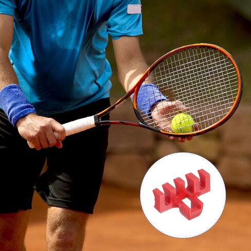2 Pack Badminton Stringing Racquet Load Spreader - Pressure Reducer Stringing Protector Threading Machine Adapter for Fixing Training (Blue/White) in Kuwait