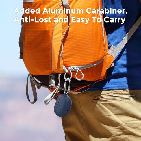 حافظة AHASTYLE من السيليكون لسماعات الأذن Bose Ultra Open الجديدة (2024) [حلقة معدنية مضافة] غطاء حماية كامل مقاوم للصدمات متوافق مع سماعات الأذن Bose Ultra Open الجديدة 2024 (أزرق غامق) in Kuwait