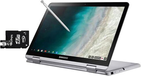 سامسونج Chromebook Plus V2 12.2 بوصة FHD 2 في 1 كمبيوتر محمول يعمل باللمس (Intel Celeron 3965Y ثنائي النواة، ذاكرة وصول عشوائي 4 جيجابايت، تخزين 384 جيجابايت (256 جيجابايت SSD+128 جيجابايت بطاقة SD صغيرة)، Intel UHD 615، Win 10 Pro) in Saudi Arabia