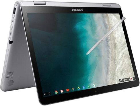 سامسونج Chromebook Plus V2 12.2 بوصة FHD 2 في 1 كمبيوتر محمول يعمل باللمس (Intel Celeron 3965Y ثنائي النواة، ذاكرة وصول عشوائي 4 جيجابايت، تخزين 384 جيجابايت (256 جيجابايت SSD+128 جيجابايت بطاقة SD صغيرة)، Intel UHD 615، Win 10 Pro) in Saudi Arabia