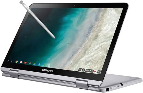 سامسونج Chromebook Plus V2 12.2 بوصة FHD 2 في 1 كمبيوتر محمول يعمل باللمس (Intel Celeron 3965Y ثنائي النواة، ذاكرة وصول عشوائي 4 جيجابايت، تخزين 384 جيجابايت (256 جيجابايت SSD+128 جيجابايت بطاقة SD صغيرة)، Intel UHD 615، Win 10 Pro) in Saudi Arabia