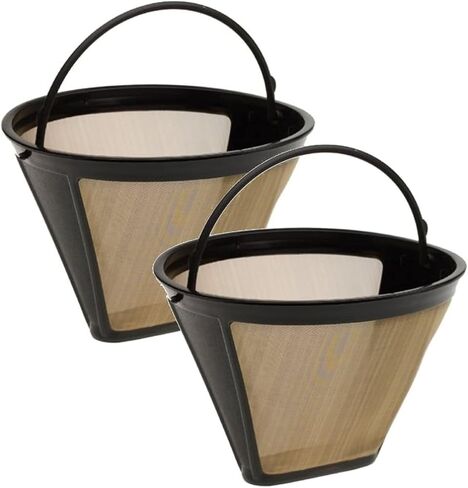 Reusable Cone Coffee Filters #4 - Cuisinart Coffee Filter Replacement, Cone Filters for Ninja, Hamilton Beach & Breville Coffee Maker, Moccamaster Coffee Filters, Bonavita Replacement - 1pc in Saudi Arabia