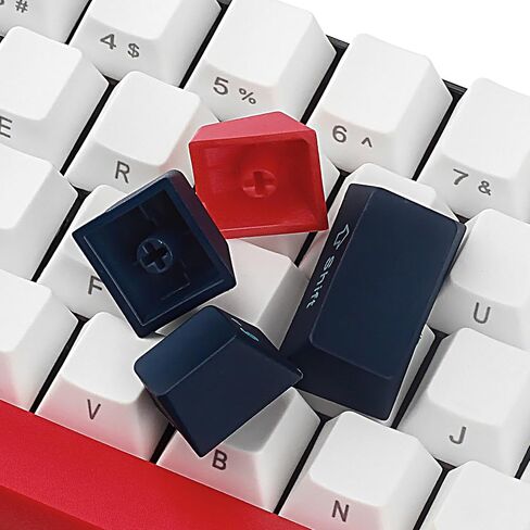 Happy Balls Keycaps 60 Percent for 61 68 MX Switches Mechanical Keyboard PBT Side Printed 60% Keycaps OEM Profile Cherry MX Key Caps (Blue Gray Combo) in Kuwait