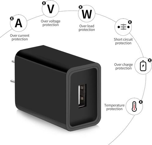 بديل شاحن الحائط السريع المتكيف لجهاز Samsung Galaxy Tablet SM-T380/387/307/610 SM-X210/710/810، SM-T500، SM-T280/350/580/113/377/560/713/813/530 مع كابل الشحن in Kuwait