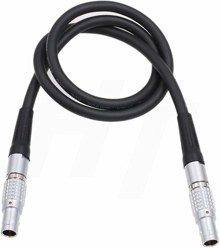 Braided Power Cable 0B 2 Pin Male for Lemo Teradek Bolt Bond, ARRI Alexa RED Camera Transvideo Monitor, Zacuto Viewfinder, Z CAM E2-M4 EVF 60cm in Saudi Arabia