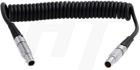 Braided Power Cable 0B 2 Pin Male for Lemo Teradek Bolt Bond, ARRI Alexa RED Camera Transvideo Monitor, Zacuto Viewfinder, Z CAM E2-M4 EVF 60cm in Saudi Arabia