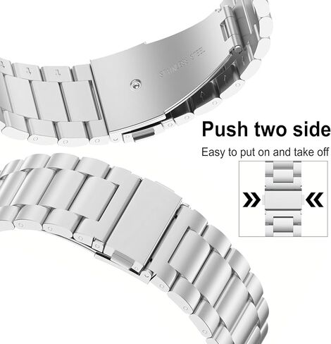 Metal Band Compatible with Google Pixel Watch 3 45mm Bands, Stainless Steel Replacement Strap Compatible for Pixel 3 41mm/Pixel 2/Pixel Watch Accessories Women Men in Kuwait