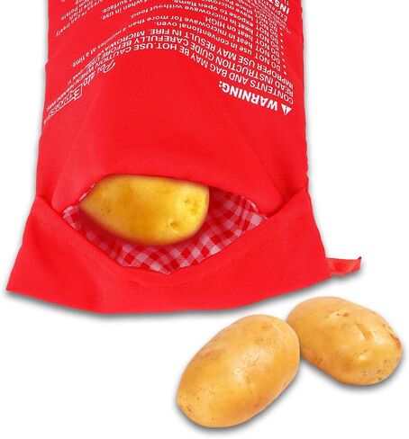 AKOAK 3 Pcs Washable and Reusable Mcrowave Oven Potato Bag, Potato Heating Tool, 4 Minutes Simple Cooking Kitchen Gadget in Saudi Arabia