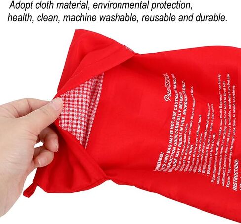 AKOAK 3 Pcs Washable and Reusable Mcrowave Oven Potato Bag, Potato Heating Tool, 4 Minutes Simple Cooking Kitchen Gadget in Saudi Arabia