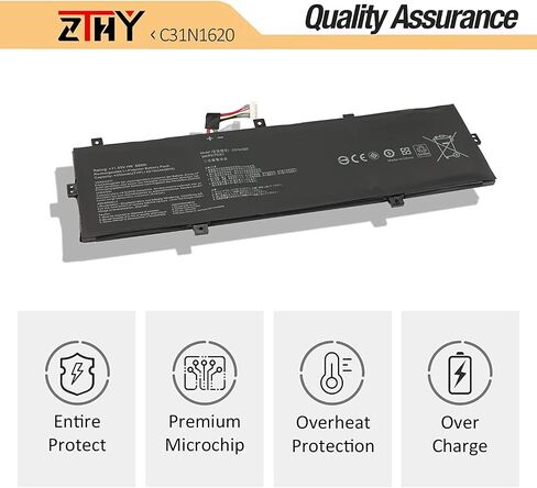 ZTHY C31N1620 استبدال البطارية لـ Asus Zenbook UX430 UX430U UX430UA UX430UAR UX430UN UX430UNR UX430UQ UX430UQ-GV015T U4100 U4100U U4100UN U4100UQ UX3400 UX3400U UX3400UA UX3 400UN UX3400UQ BX430UA in Saudi Arabia
