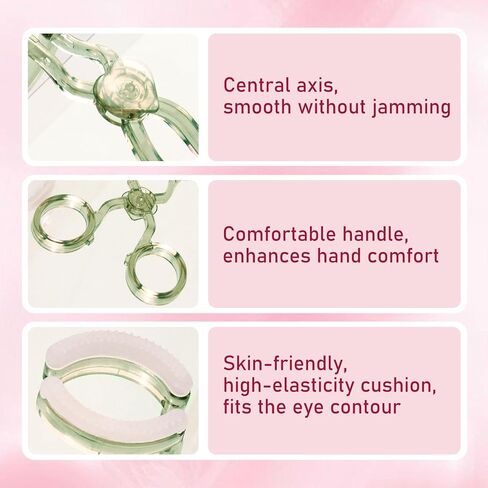 EKIND Contact Lens Wearing Aid, Eyelid Stretcher for Easy Insertion and Removal of Contact Lenses, Improves Wearing Comfort and Convenience, for Daily Use and Outdoor Travel (Light Red) in Saudi Arabia