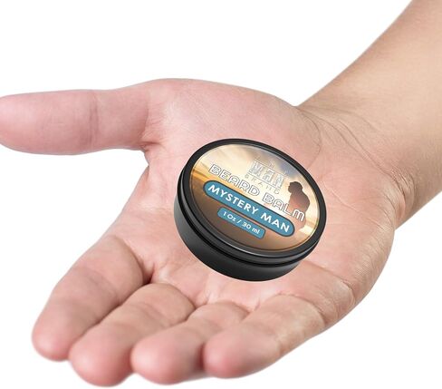Beard Balm for Men - Natural Beeswax Based Conditioning Balm for Beard Care - Scented Beard Balm for Styling in a Round Screw Top Tin (BUSINESS AS USUAL, 1 oz / 30 ml) in Kuwait