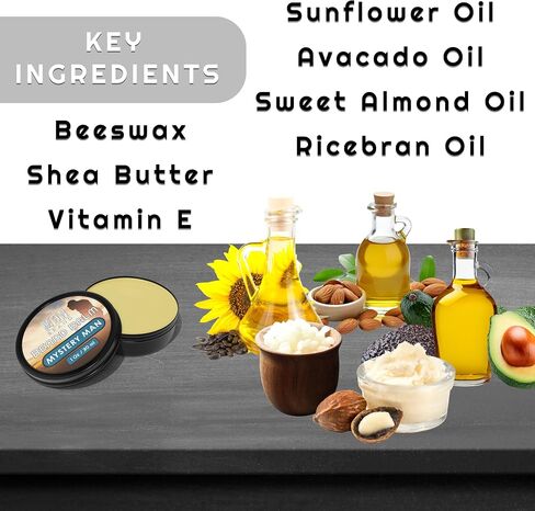 Beard Balm for Men - Natural Beeswax Based Conditioning Balm for Beard Care - Scented Beard Balm for Styling in a Round Screw Top Tin (BUSINESS AS USUAL, 1 oz / 30 ml) in Kuwait