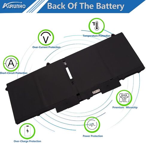 58Wh FK0VR استبدال بطارية الكمبيوتر المحمول Dell Latitude 5330 7330 7430 7530 Latitude 5330 2-in-1/7330 2-in-1/7430 2-in-1 Series FKOVR 8H6WD 293F1 01VX5 404T8 51R71 8P81K 15.2V 3625mAh 4 خلية in Saudi Arabia