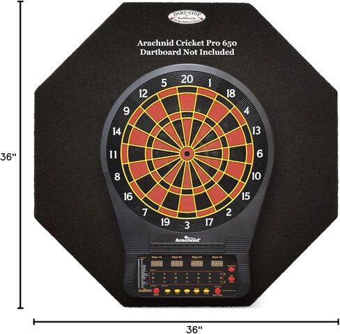 لوحة خلفية احترافية لرمي السهام مقاس 36 بوصة من Dart-Stop، مثمنة | حامي الجدار | دارتبوارد المحيطي in Kuwait