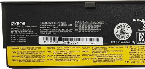 بطارية بديلة 45N1136 72Wh 6340mAh لجهاز Lenovo ThinkPad X240 X250 T440 T450 L450 L460 W550 P50s A275 Series Laptop 45N1738 45N1128 45N1767 45N1130 45N1735 45N1132 45N1736 68+ 68 11.22 فولت in Saudi Arabia