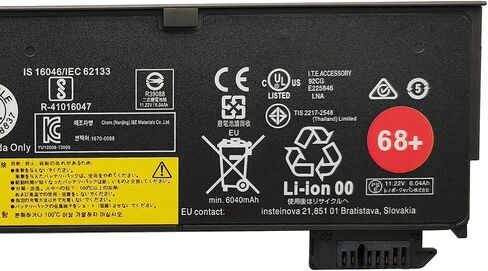 بطارية بديلة 45N1136 72Wh 6340mAh لجهاز Lenovo ThinkPad X240 X250 T440 T450 L450 L460 W550 P50s A275 Series Laptop 45N1738 45N1128 45N1767 45N1130 45N1735 45N1132 45N1736 68+ 68 11.22 فولت in Saudi Arabia