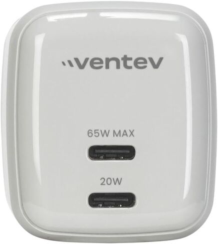 Ventev – 45W USB C Wall Charger with 240w USB C to USB C Cable for 17, Pro, Pro Max & Air, iPhones 16-12, AirPods, iPad Pro, Samsung S25, Pixel 9 | Type C Charger Fast Charging, Compact Design - White in Saudi Arabia