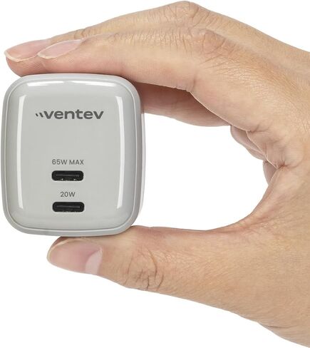 Ventev – 45W USB C Wall Charger with 240w USB C to USB C Cable for 17, Pro, Pro Max & Air, iPhones 16-12, AirPods, iPad Pro, Samsung S25, Pixel 9 | Type C Charger Fast Charging, Compact Design - White in Saudi Arabia