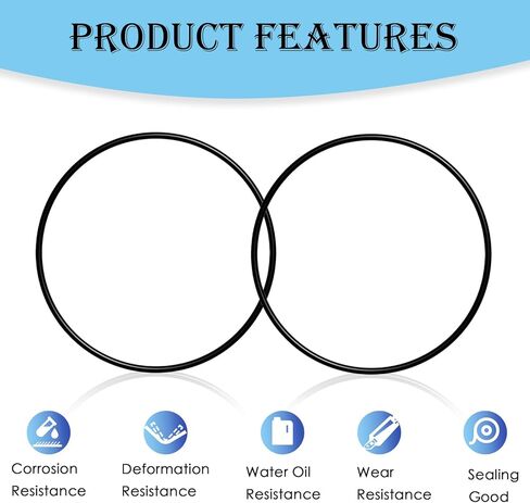 A20038 A-20038 حلقة دائرية بديلة لـ Fluval 104، 105، 106، 107، 204، 205، 206، 207 حلقة إغلاق غطاء رأس المحرك، جزء استبدال فلتر حوض السمك (عبوتان) in Kuwait