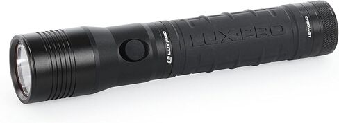 LUXPRO LP1100V3 2D Size High-output Handheld Flashlight, 455 Lumens, 2 D, Tackgrip, LPE Optics, Side Button in Kuwait