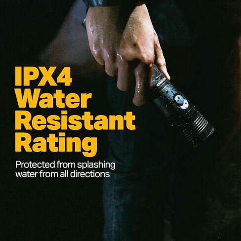 LUXPRO LP1100V3 2D Size High-output Handheld Flashlight, 455 Lumens, 2 D, Tackgrip, LPE Optics, Side Button in Kuwait