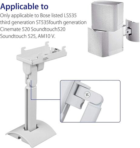 Wall Mount Ceiling Bracket Stand for UB-20 Series II Fit Bose CineMate Lifestyle (White) in Saudi Arabia